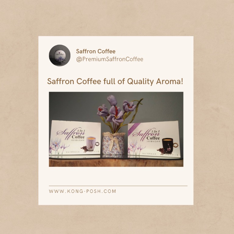 Benefits Of Saffron Coffee, Food & Drinks, Beverages on Carousell