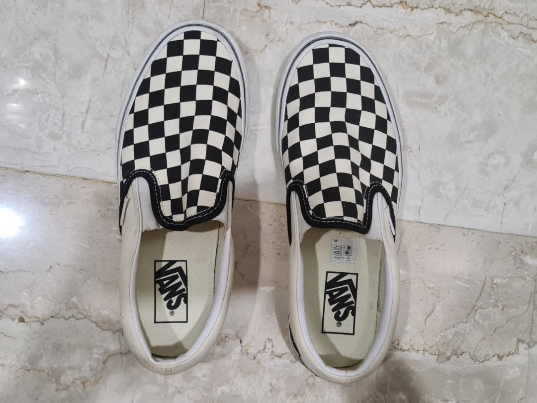 Classic Slip On Black White Checkered Vans Men s Fashion