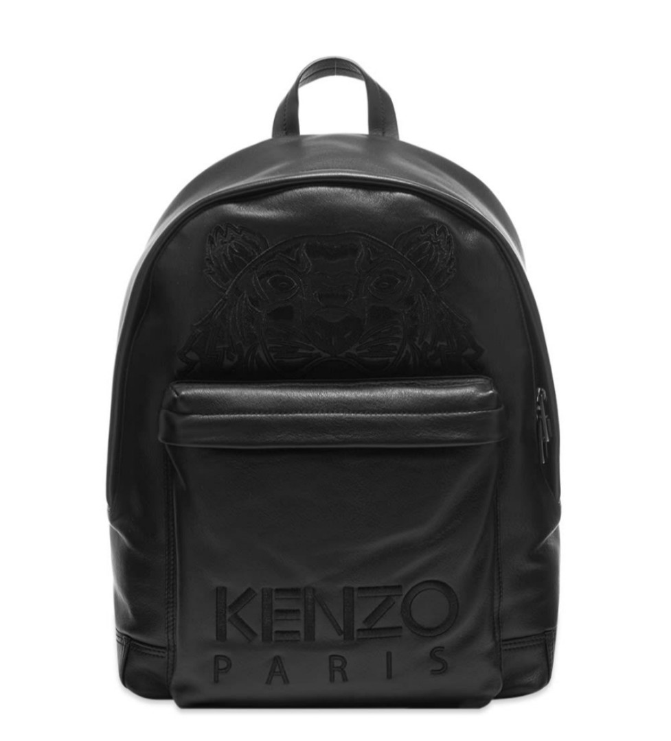 Brand New Authentic Kenzo Embroidered Leather Tiger Backpack, Men's