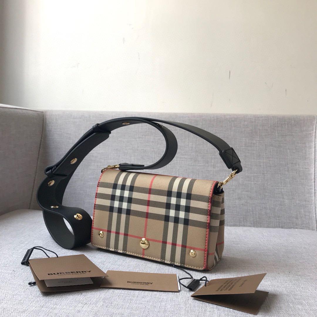 Burberry Small Leather And Vintage Check Crossbody Bag Cheap Clearance,  Save 46% 
