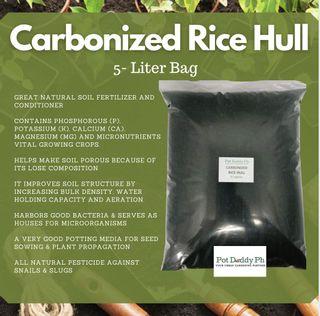 Carbonized Rice Hull by Pot Daddy Ph | 5 liters