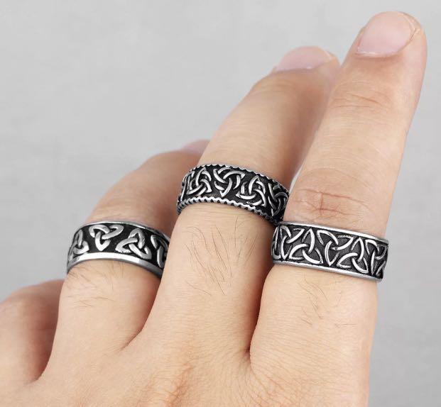 Mens celtic rings sale