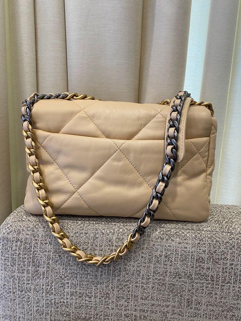 Chanel 19 Small Dark Beige Bag, Women's Fashion, Bags & Wallets, Shoulder  Bags on Carousell