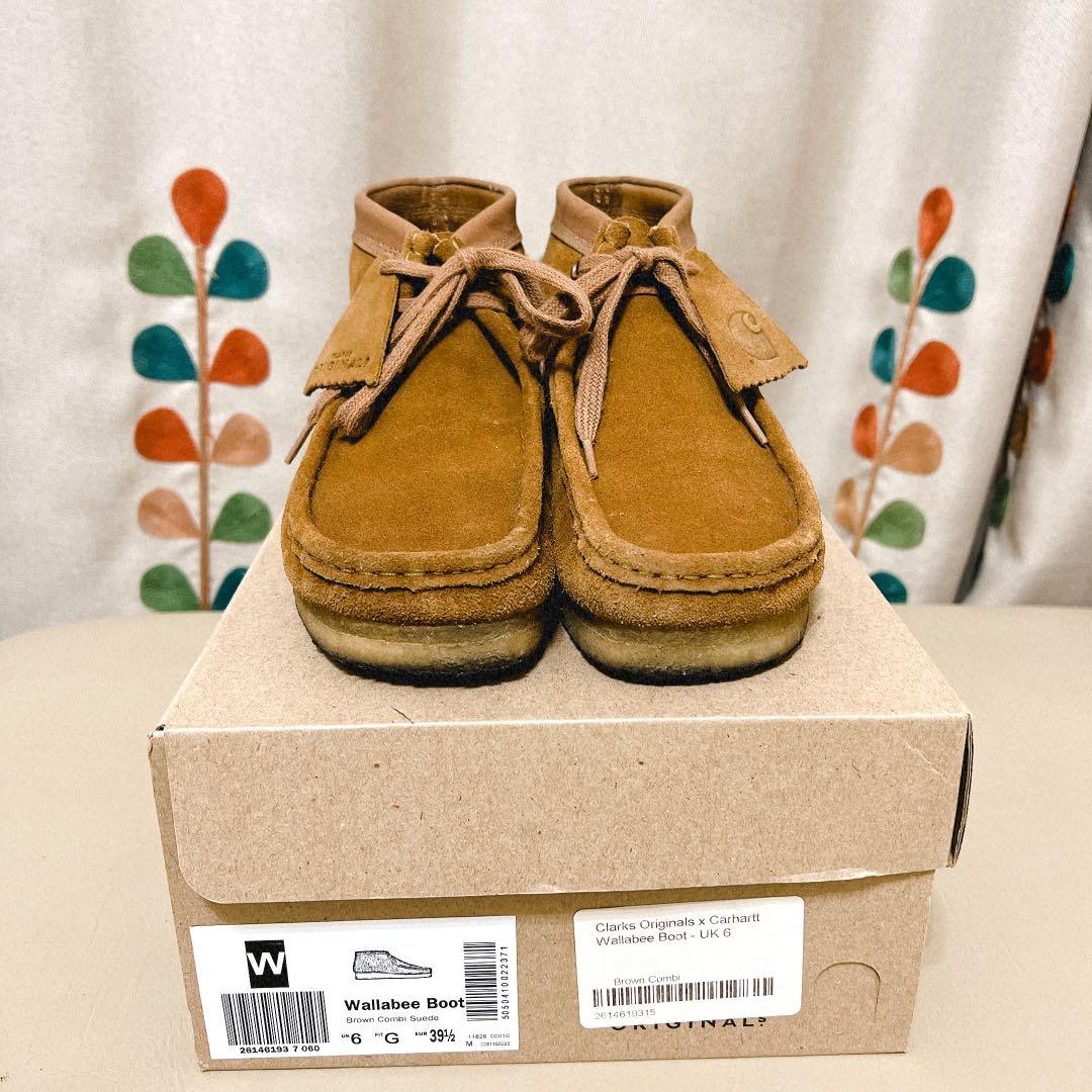CLARKS x CARHARTT WIP WALLABEE BOOT 經典袋鼠鞋中筒靴, 他的時尚, 鞋