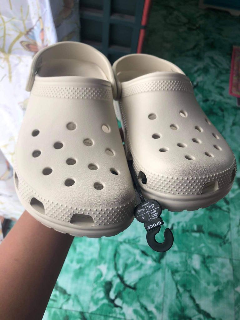 Crocs Classic Clog in Stucco, Men's Fashion, Footwear, Slippers ...
