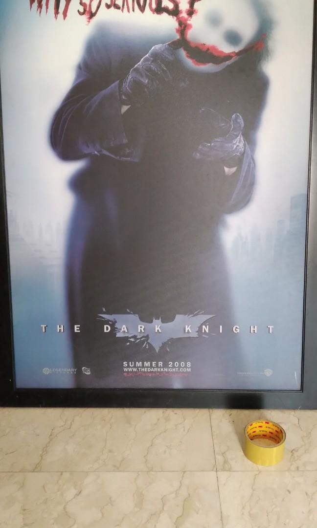 Dark Knight Cinemasterpieces Original Movie Poster Batman Why So Serious ?  Joker, Hobbies & Toys, Memorabilia & Collectibles, Stamps & Prints On  Carousell
