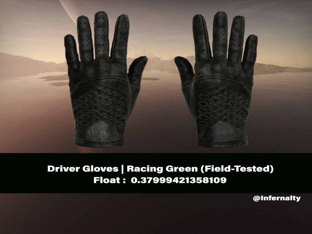 Driver gloves racing green ft online