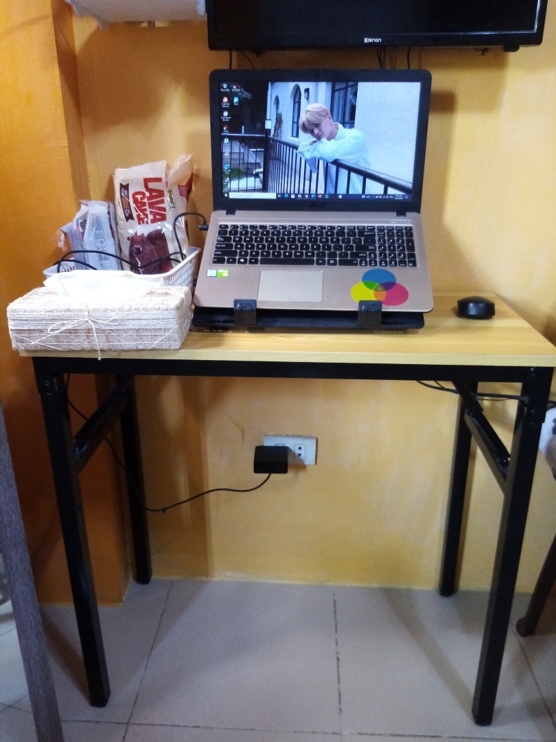 Folded Study Table, Furniture & Home Living, Furniture, Tables & Sets ...