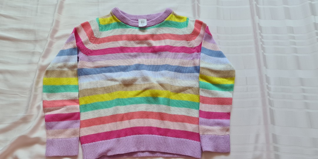 GAP Rainbow sweater 4yo Babies Kids Babies Kids Fashion