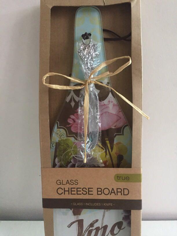 Glass Cheese Board includes Knife from US (Category: Knives & Chopping Boards) located in Pasay City. Submitted by redgiftshop (Listing ID 1119675937, Image 2). Description: made of glass cheese board knife made of antique silver includes knife inside size: height-14cm Length-12cm directly bought in US US Components.
