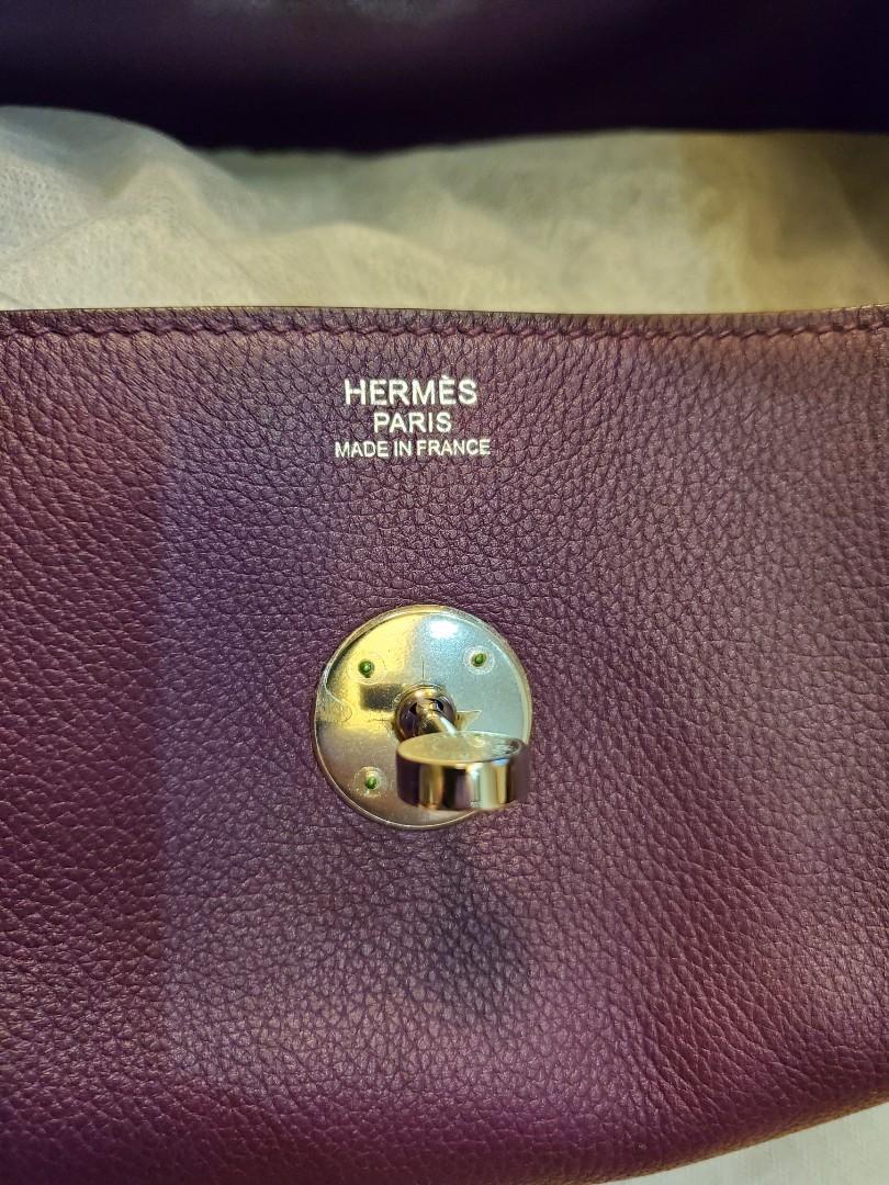 Hermes Ultraviolet Chevre de Coromandel Leather Palladium Lindy 34 Bag  Hermes
