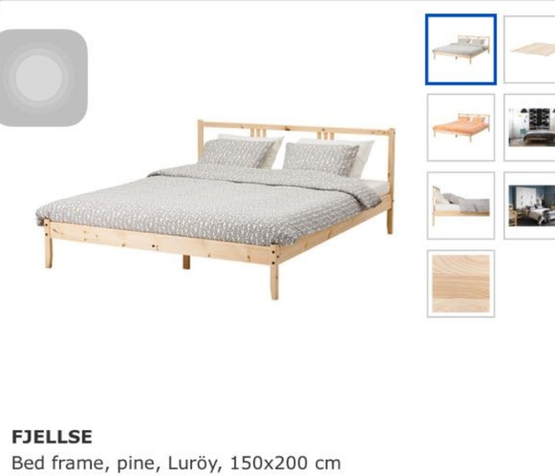 Ikea Fjellse Custom Full Size Bed Frame W/ Sultan Lade Slats atelier