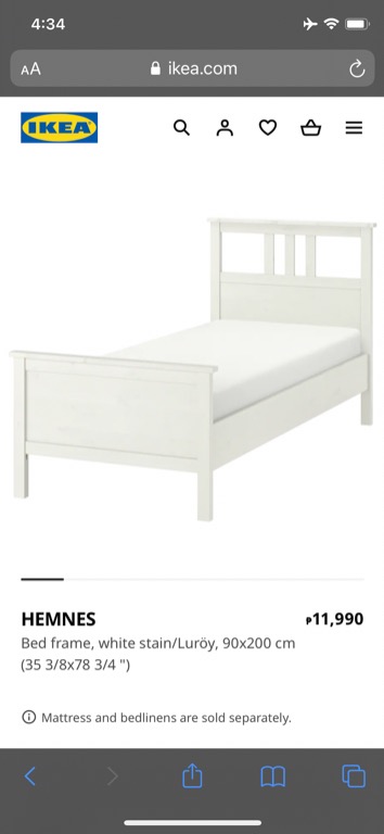 Ikea Twin Size Bed Frame White, Bed Frame Twin Size Ikea