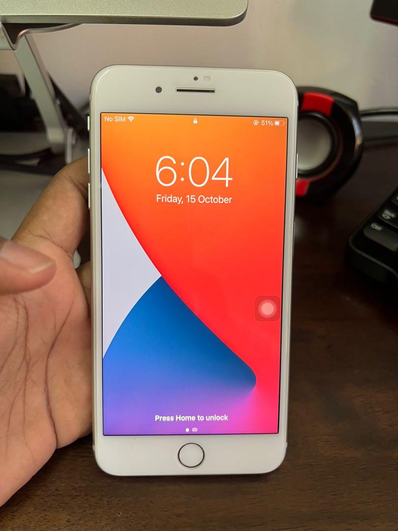 Iphone 8 Plus 64gb Silver White Ori Celcom Set Mobile Phones Tablets Iphone Iphone 8 Series On Carousell