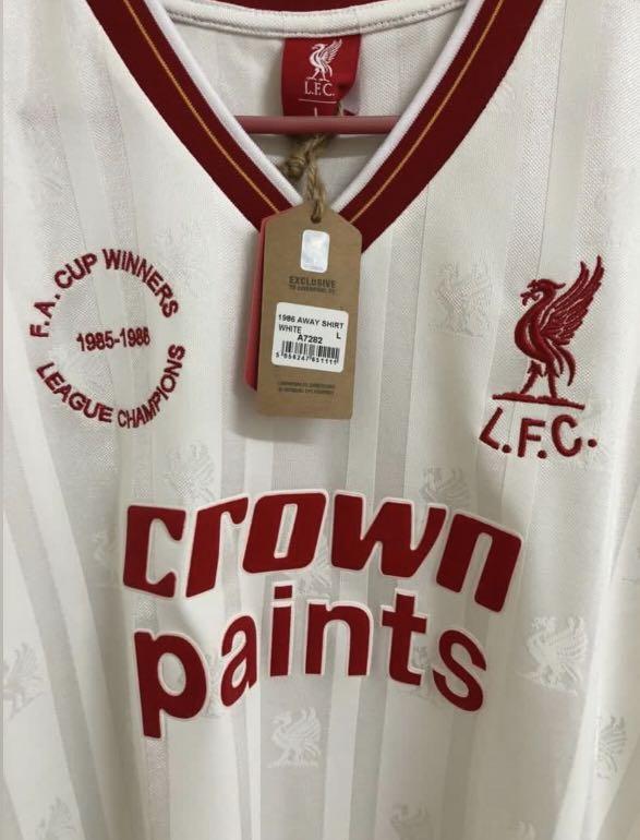 Liverpool retro shirt white best sale