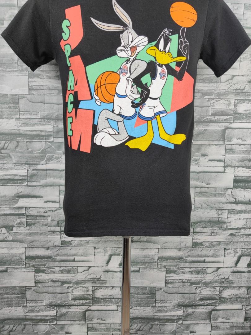 Looney Tunes Space Jam Bugs Bunny & Daffy Duck Black Shirt, Men's ...
