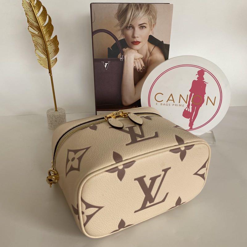 EUC Louis Vuitton Twice Handbag Monogram Empreinte Leather Rose
