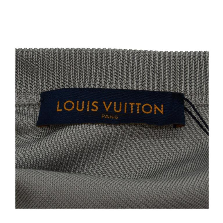 Sell Louis Vuitton X Kim Jones Metallic Grey Basketball Jersey Shirt - Grey
