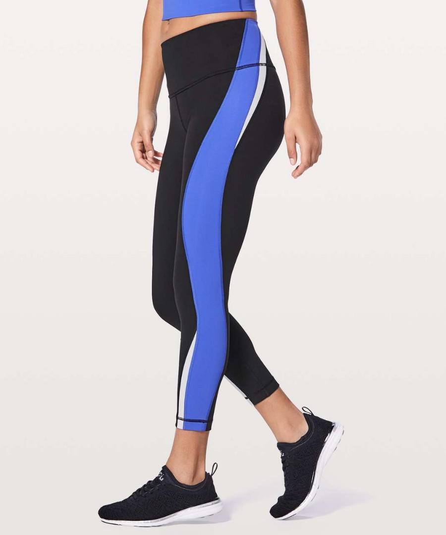 Lululemon Kick Serve Sweat Tights leggings Black Blazer Blue White