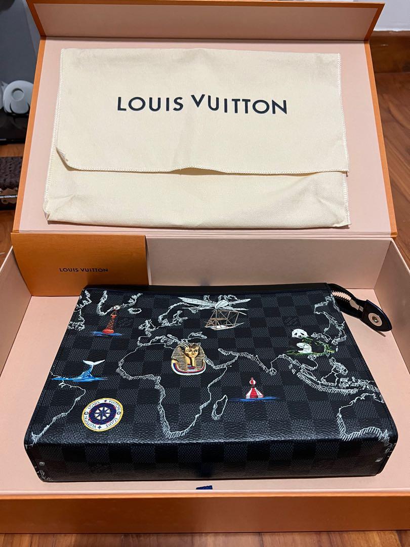 Shop Louis Vuitton DAMIER GRAPHITE 2022 SS Pochette voyage mm (N64605) by  Kanade_Japan