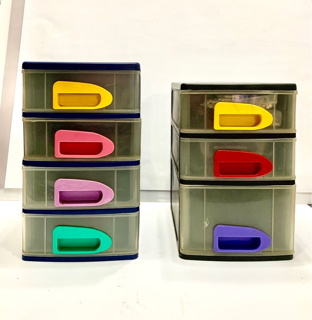 Mini Colourful Plastic Drawers, Furniture & Home Living, Home