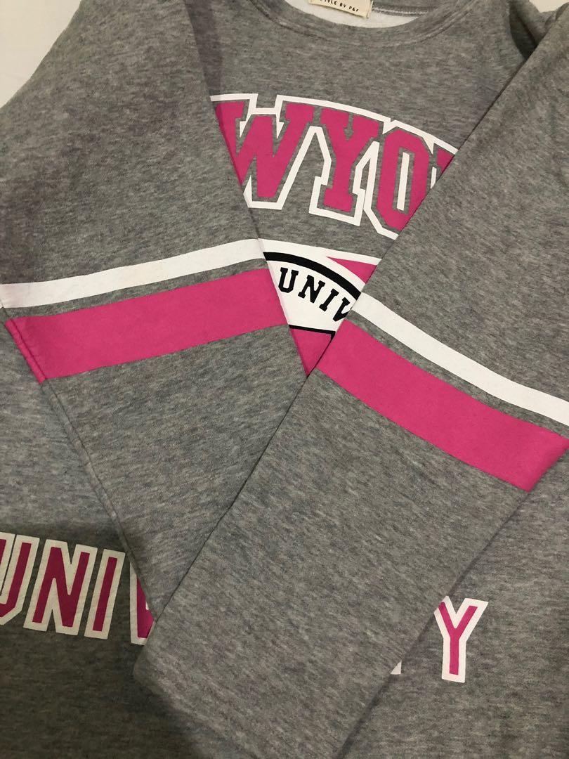 Hunter New York NY College University Style Bleu Sweatshirt