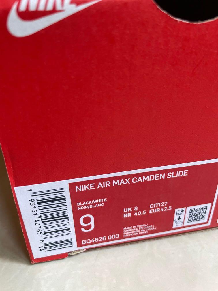 Nike Air Max Camden Slide Black Men s Fashion Footwear