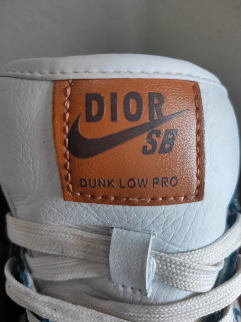 Nike Dior SB dunk low pro, Men's Fashion, Footwear, Sneakers on Carousell