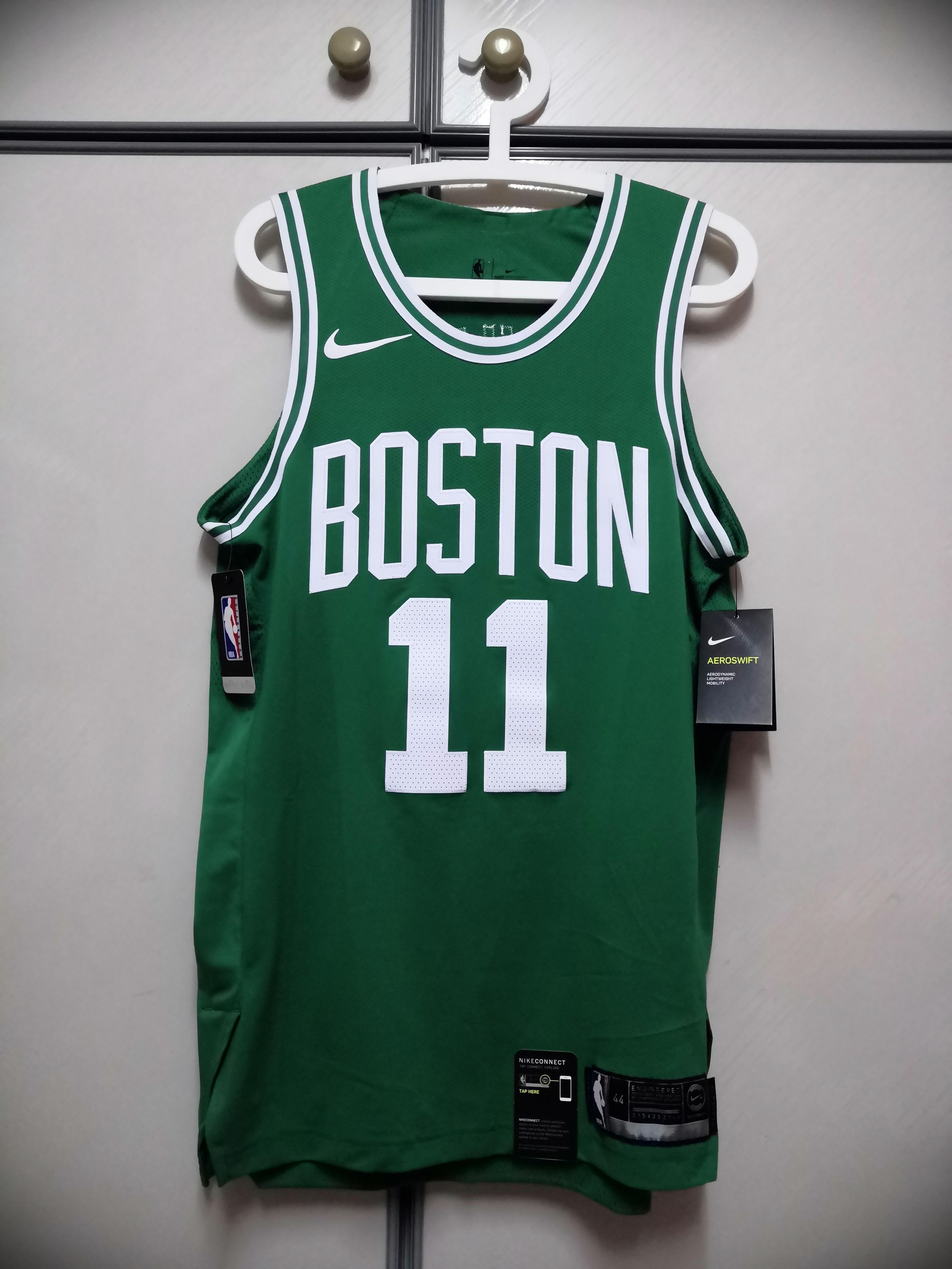 Kyrie Irving Boston Celtics Jersey Mens Large NBA Nike White Dri Fit #11