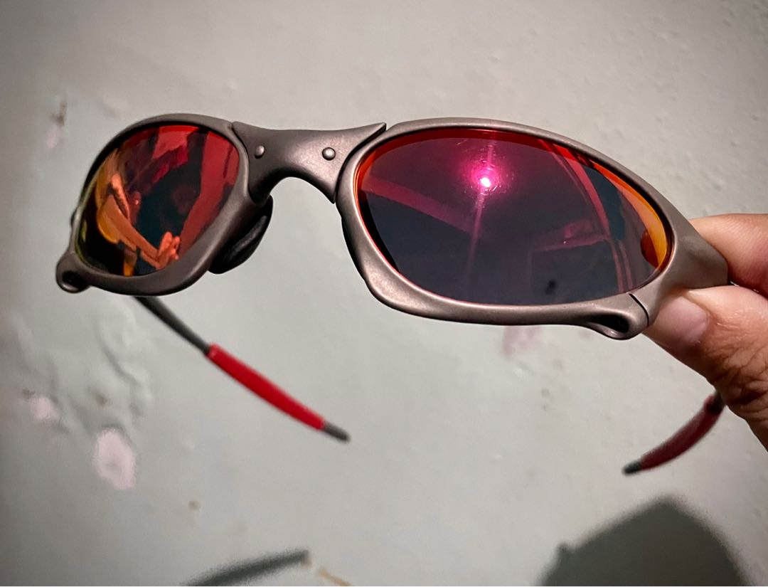 X Metal Juliet Cyclops Romeo Sunglasses Ruby Polarized Lenses Titanium Goggles 