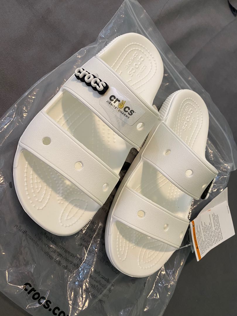 Original Crocs Classic Sandal Two Strap, Women's Fashion, Footwear,  Slippers and slides on Carousell