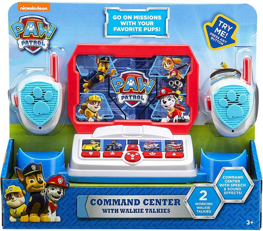 Paw Patrol Command Center with Walkie Talkie, Hobbies & Toys, Toys