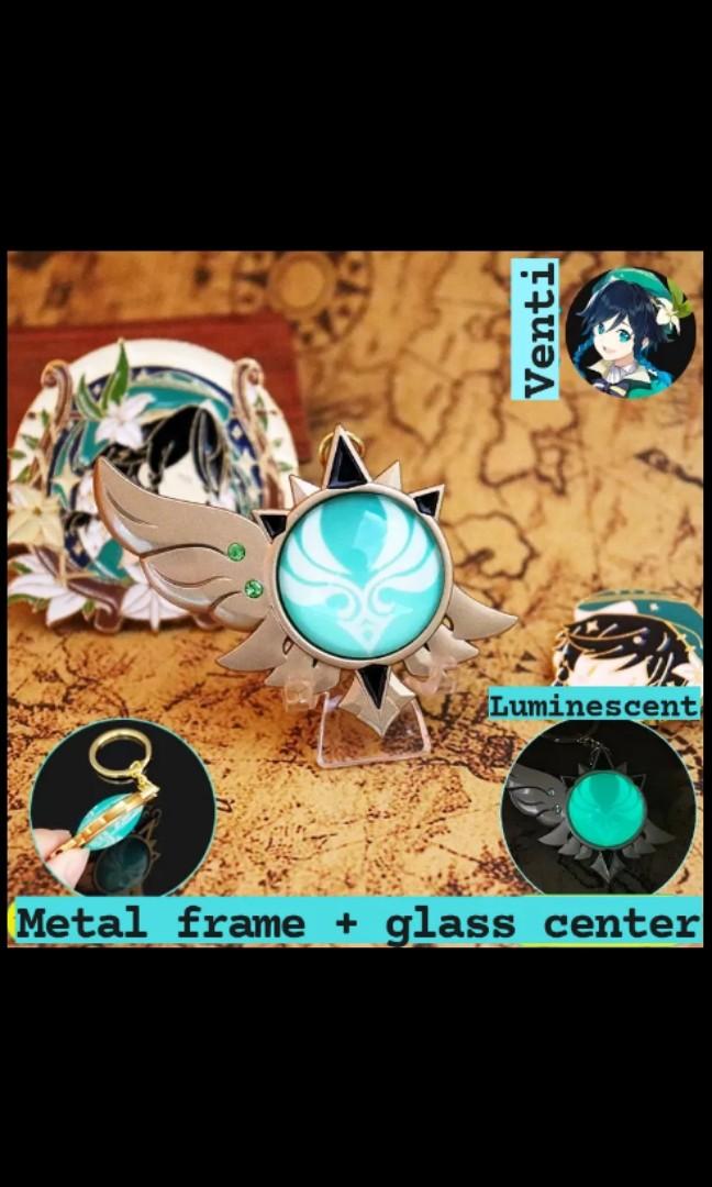 Po Genshin Impact Venti Anemo Vision Barbatos Vision Keychain Hobbies Toys Memorabilia Collectibles Fan Merchandise On Carousell