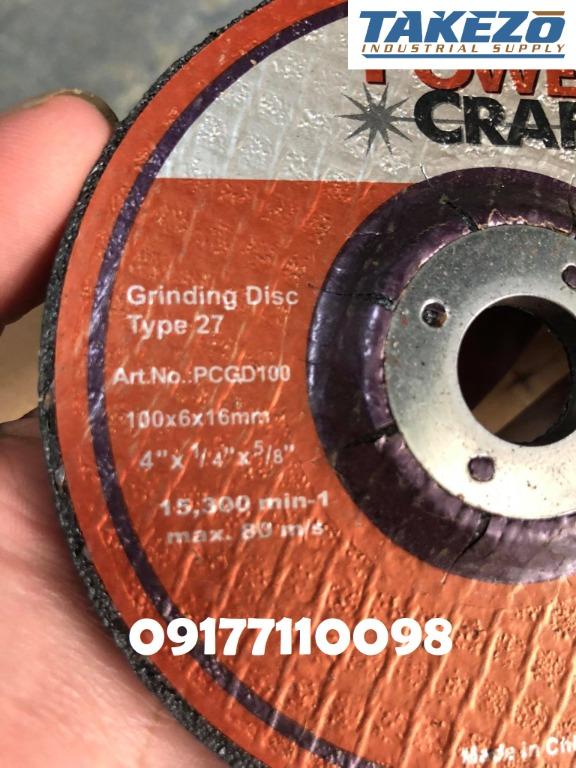 Power Craft Grinding Disc (Category: Construction & Building Materials) located in Manila. Submitted by joeyroque09 (Listing ID 1119680863, Image 2). Description: Power Craft Grinding Disc 4" x 1/4" x 5/8" - P39 7" x 1/4" x 7/8" - P94 Contact 09177110098 for FAST TRANSACTIONS. ______ Location: Mayhaligue St. Abad Santos Manila Waze: Takezo Industrial Supply (Landmark: Uno High School) 126 Medicion 2B Imus Cavite Waze: Takezo Industrial Supply (La