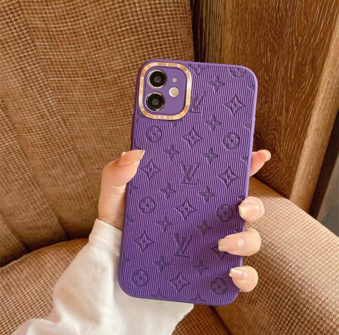 Purple LV iPhone 12 Case