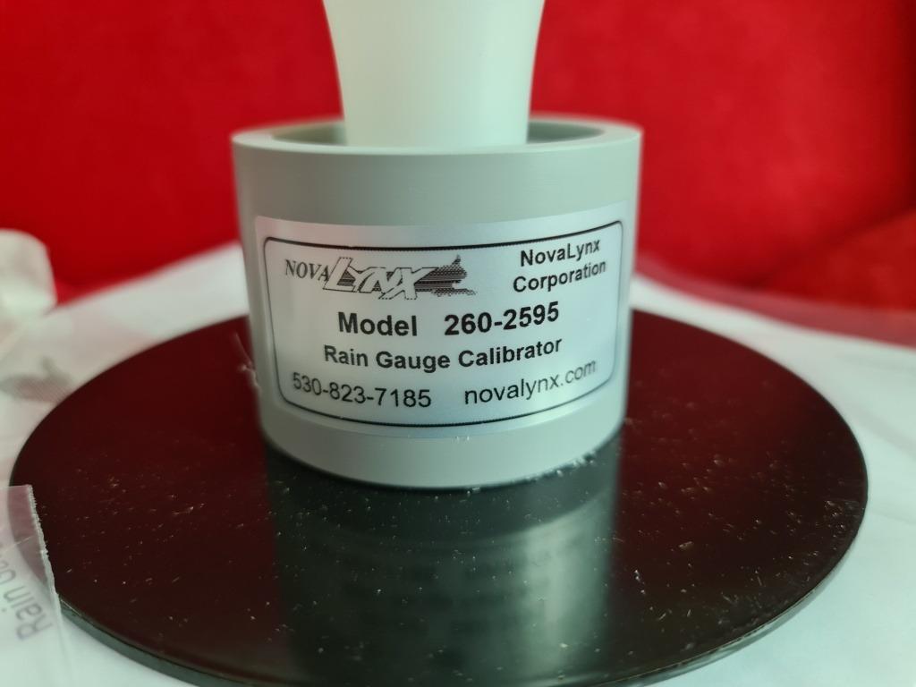 Rain Gauge Calibrator, Rain Gauge, Tipping Bucket Rain Gauge Calibrator, Novalynx, Commercial