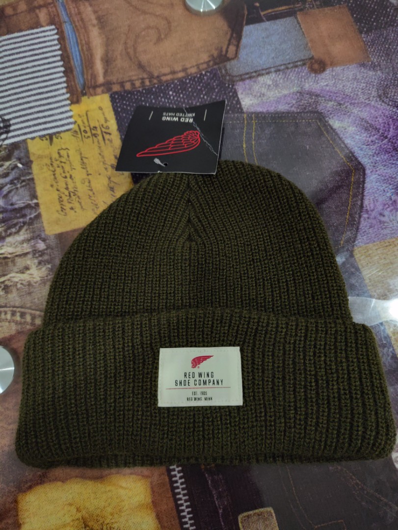 KemasRaya Red Wing Shoe Beanie Hats 