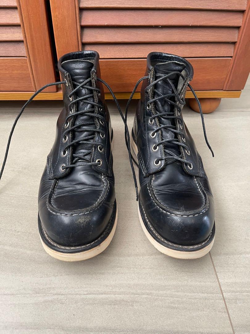 Red wing hotsell shoes black