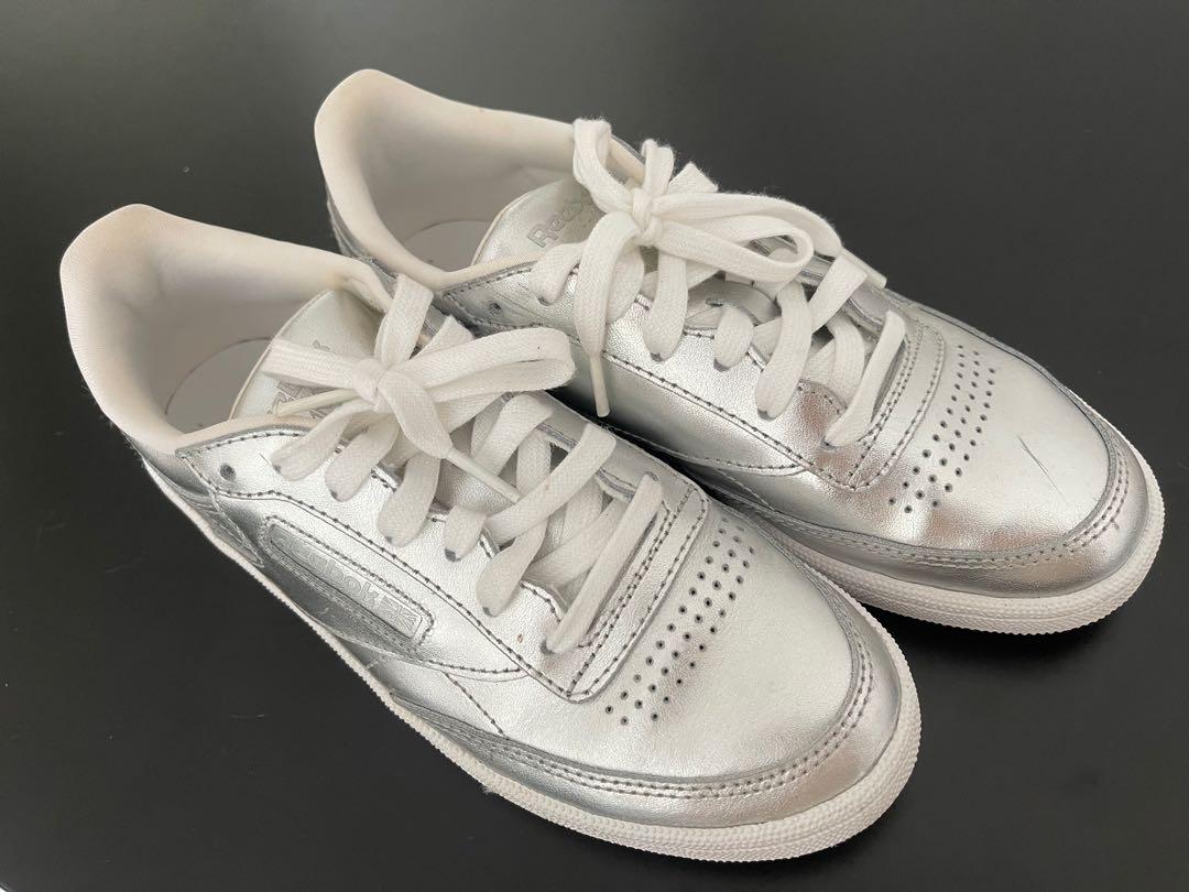 Reebok silver sneakers size 37