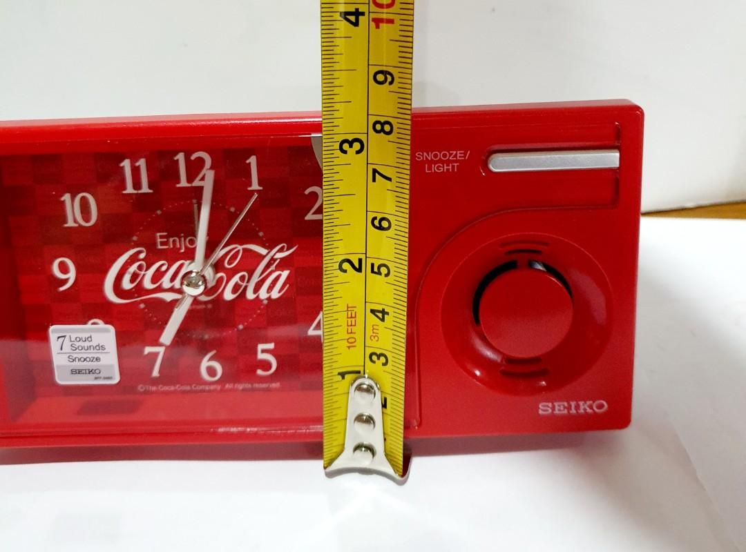 SEIKO Alarm cocacola table clock, Furniture & Home Living, Home Decor