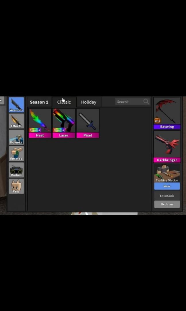 Batwing Knife 2018  Trade Roblox Murder Mystery 2 (MM2) Items
