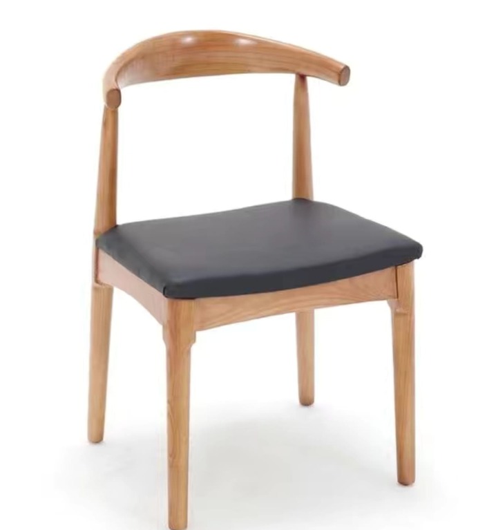 Solid wood Modern Dining Chair With Armrest, Furniture & Home Living