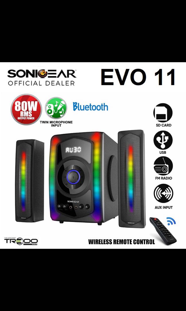 Sonicgear Evo 11 Btmi Bluetooth Speaker Audio Soundbars Speakers Amplifiers On Carousell