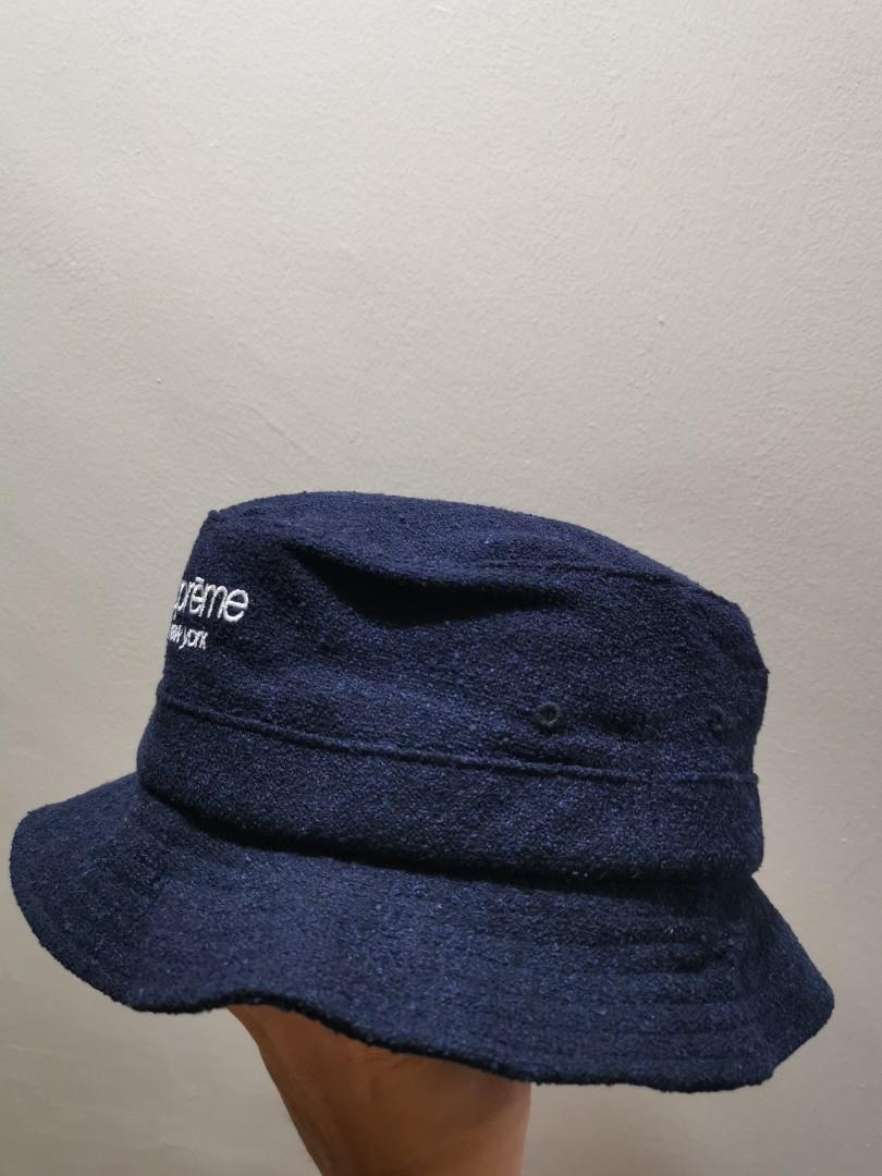 Supreme 21SS Classic Logo Terry Crusher Bucket Hat, Men's Fashion