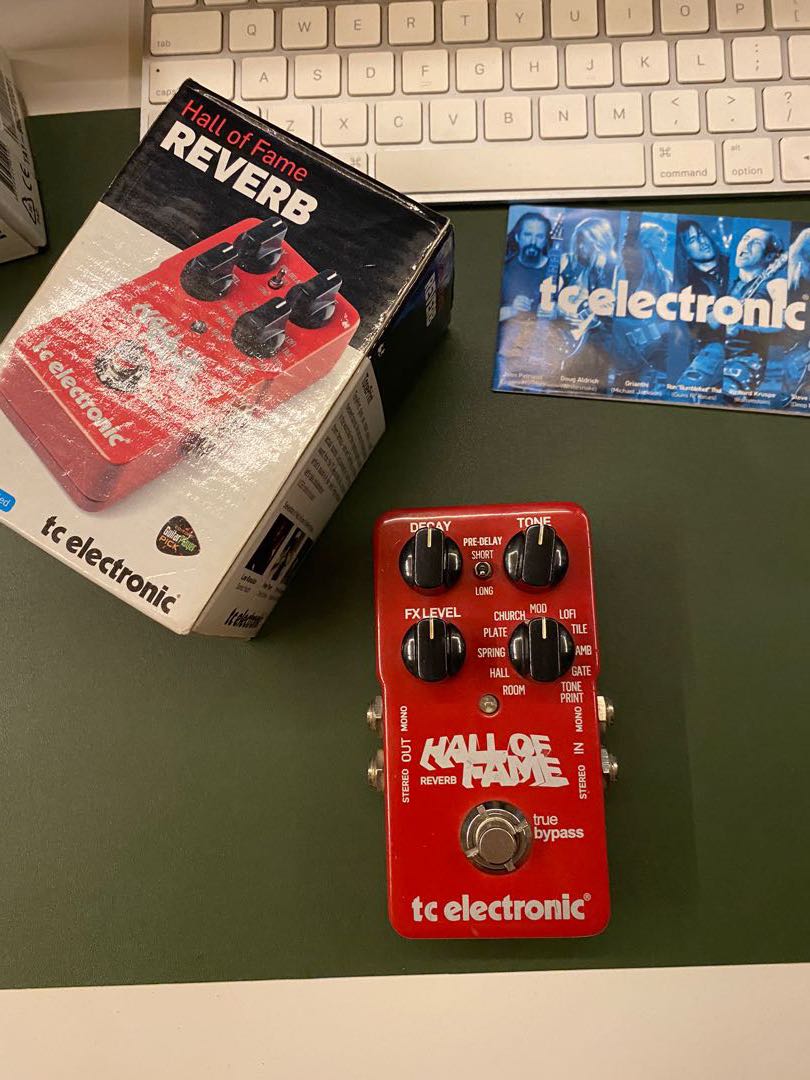 TC electronics Hall of Fame reverb pedal 90% new, 興趣及遊戲, 音樂