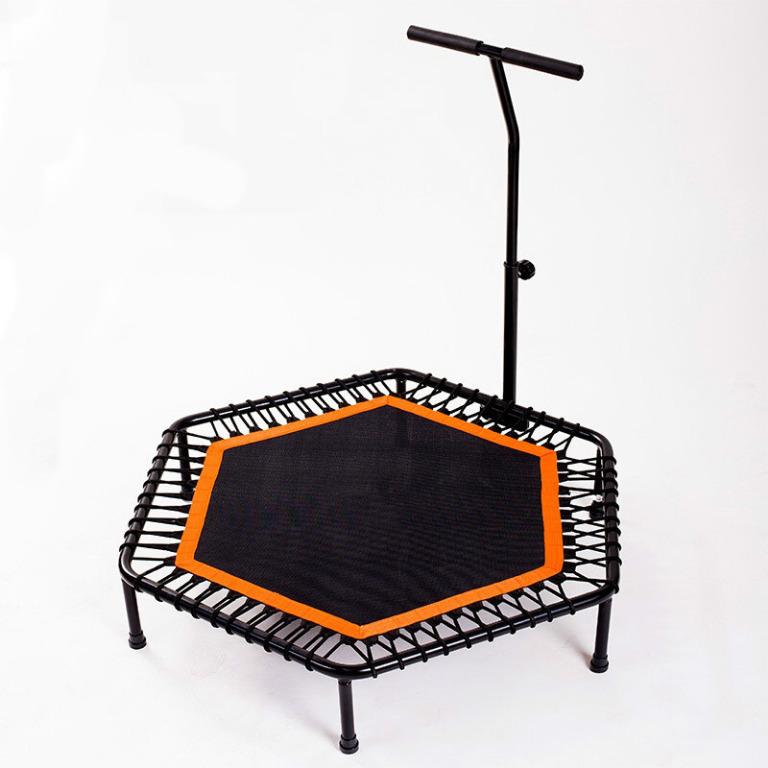 Trampoline with Adjustable Handle Bar for adult Fitness Bungee