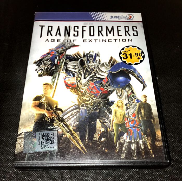 TRANSFORMERS AGE OF EXTINCTION DVD VIDEO, Hobbies & Toys, Music