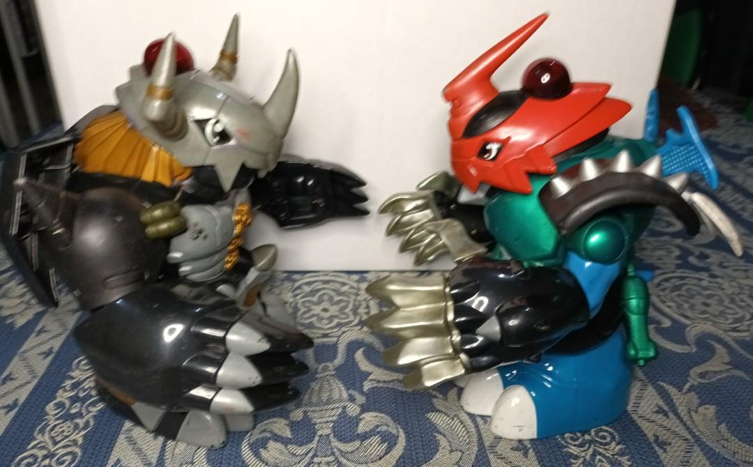 Vintage Digimon Toys (Category: Action & Battle Toys) located in Marikina City. Submitted by ferdzramos3691 (Listing ID 1119715157, Image 2). Description: Vintage Digimon Palidramon vs Blackwargreymon infrared remote control Toy Figures (Incomplete). Missing the remote controls for the toys and slight scratches on the toy surface. No rust on the battery coils and housing. Mode of Payment: thru Gcash PM if interested.
