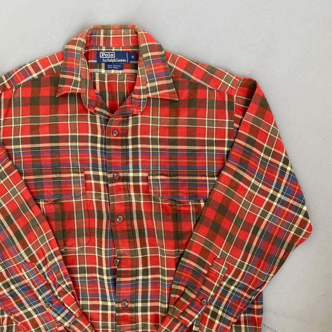 Vintage polo ralph lauren flannel clearance