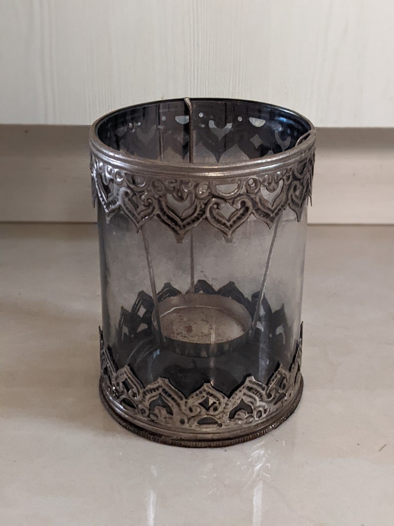 Vintage tea candle holder, Furniture & Home Living, Home Decor, Other